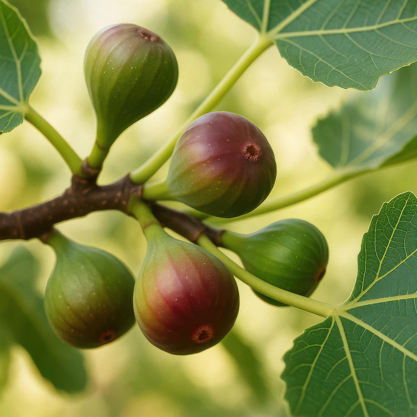 Fruit plant - Fig tree - Ficus caria Little mis Figgy - Red Fruit - 2 plants - Pot 15cm Height 50cm