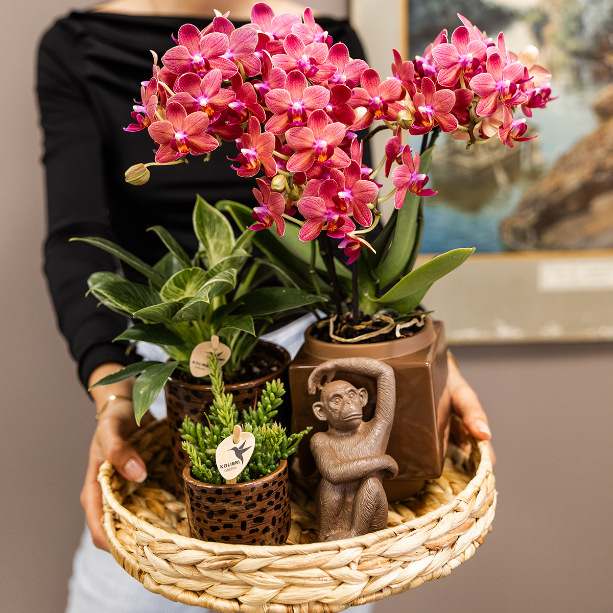 Hummingbird Home | Leopard decorative pot - Ø9cm