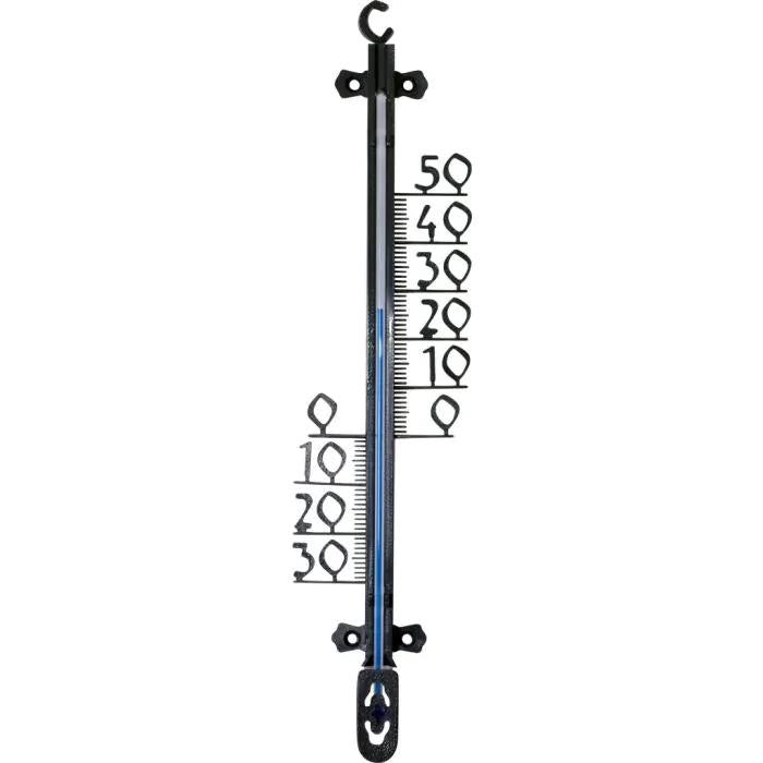 Hendrik Jan - Outdoor thermometer - Plastic black 26 cm