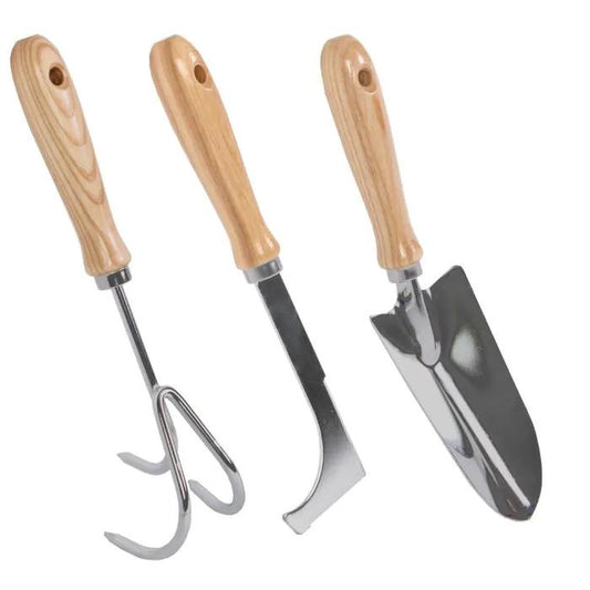 Garden tool set - Hand scraper - Joint scraper - Transplanting trowel - Galvanized steel