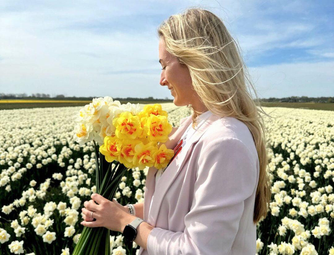 Flowerbulbs Amsterdam - Medium Narcissus Mix - Sustainable value bag, 50 flower bulbs for 1 m² of floral splendor - Size 12/14