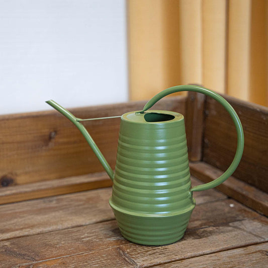 Flower watering can - Zinc - 1 liter - Green