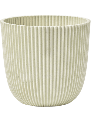 Capi Pot Nature Groove Made With Sawdust Beige - D17cm