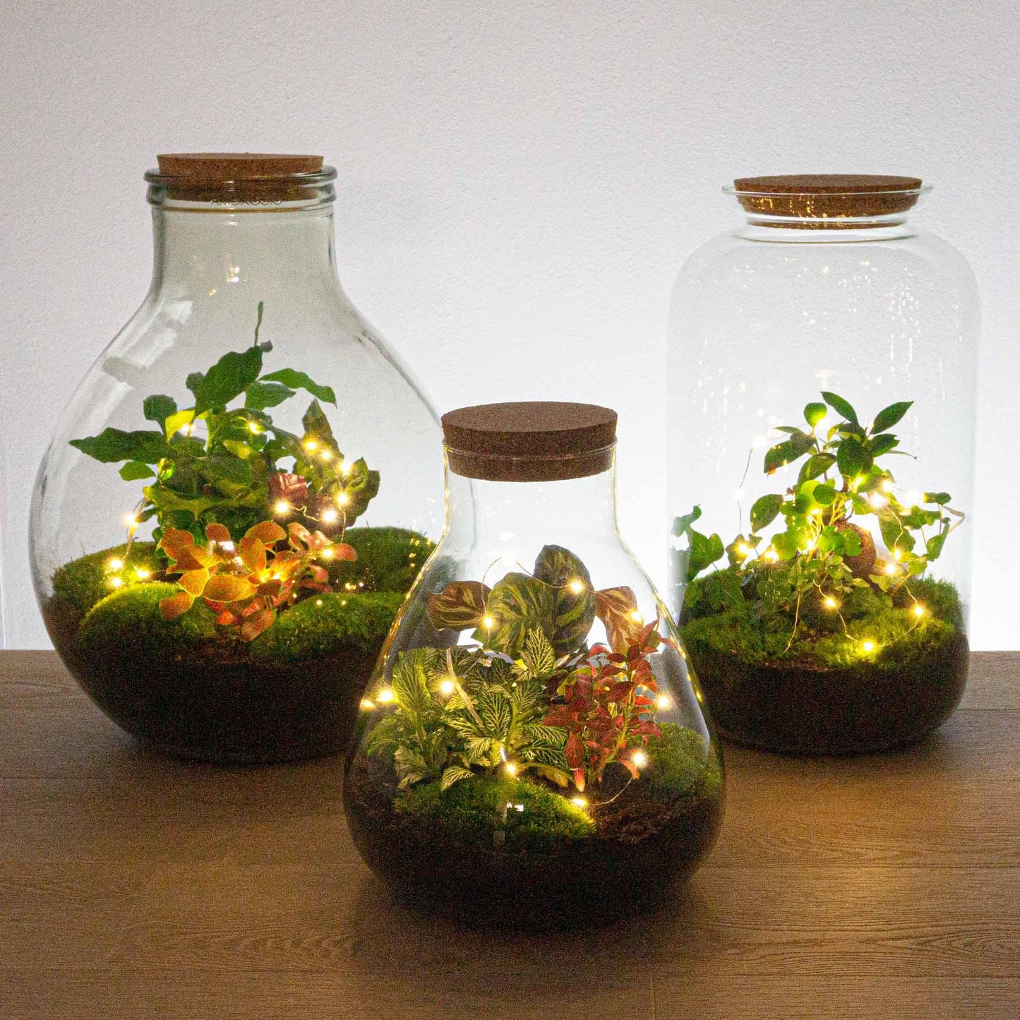 Battery operated string light - 1 meter - Warm white - 20 LED lights - Christmas