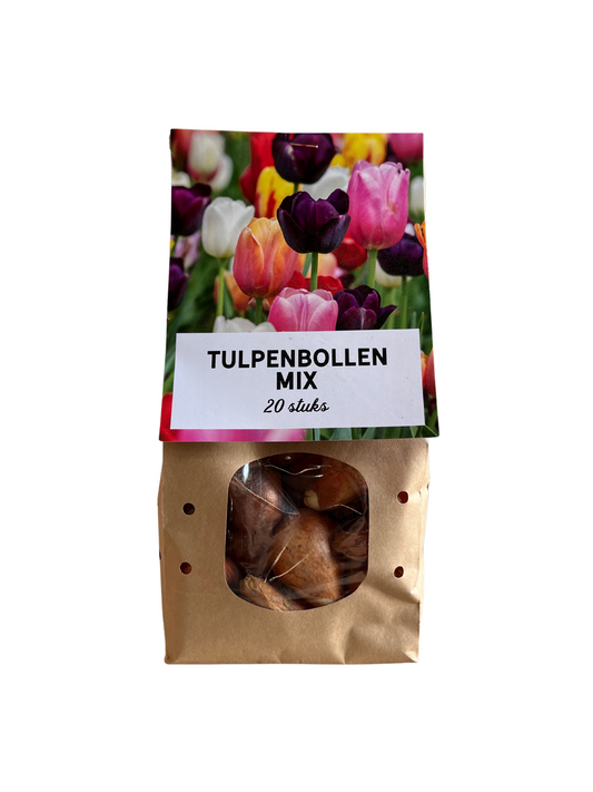 Tulpenbollen mix bundel 15 zakjes (= 300 tulpenbollen)